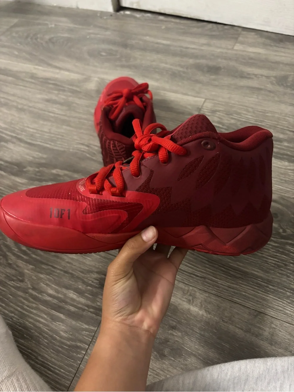 All-Red Athletic Sneakers